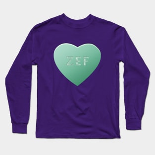 Zef Candy Heart - Mint Long Sleeve T-Shirt